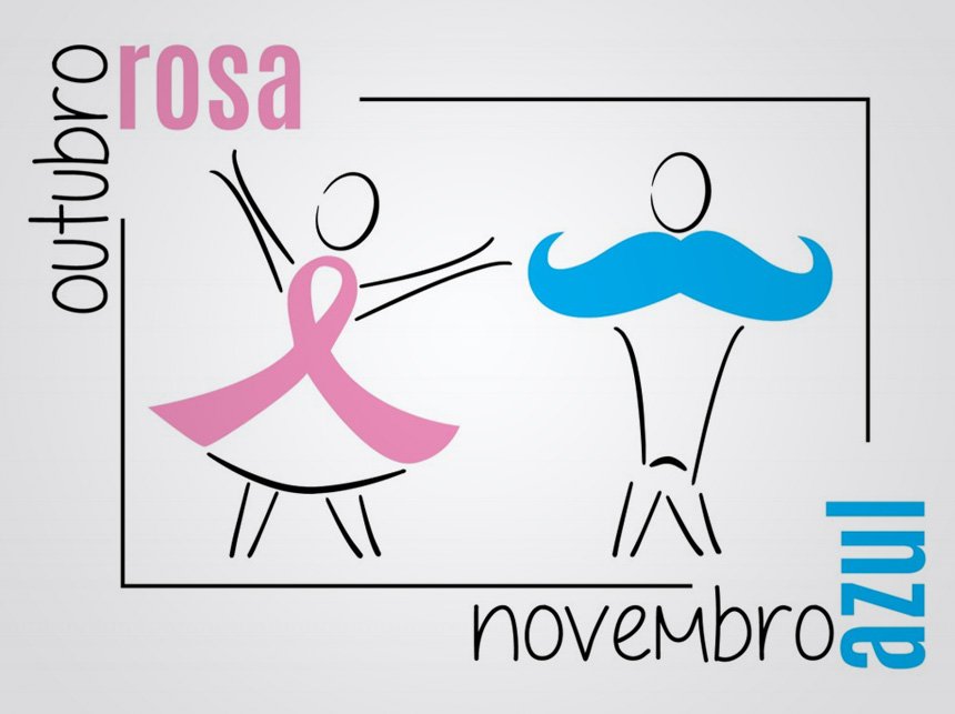 Resultado de imagem para OUTUBRO ROSA & NOVEMBRO AZUL - LOGOS E DESENHOS